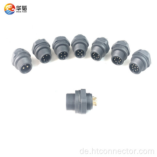 M12 2-8p wasserdichte Stecker für männlichen Kopf